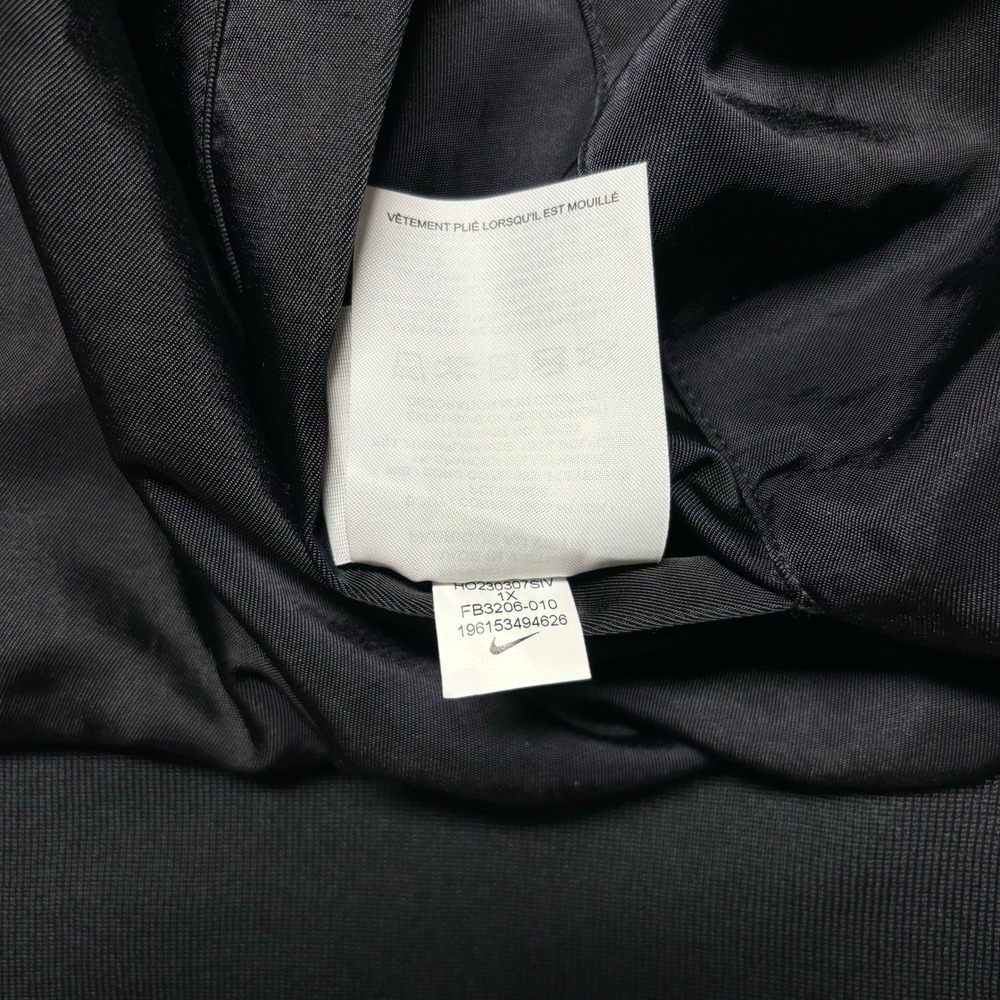 Nike Womens Reversible Varsity Bomber Jacket Size 1X Black Quilted FB3206-010 - Picture 13 of 15